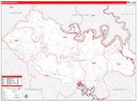 New Kent, Va Carrier Route Wall Map